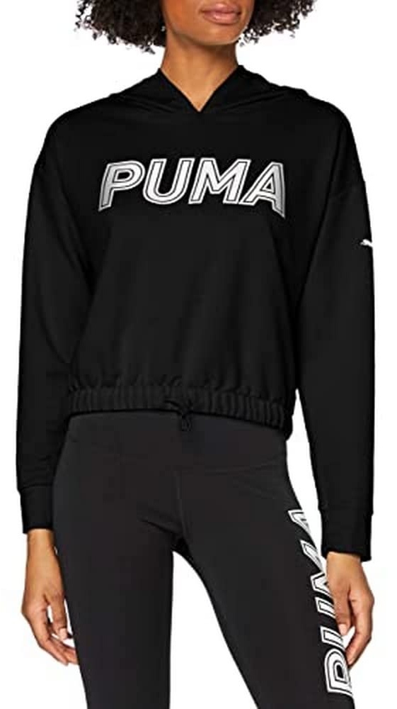 PUMA Damen Modern Sports Hoody Pullover, Black, XL