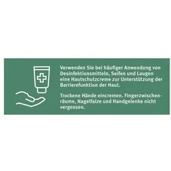 Marahrens Aufkleber »Hände eincremen« 15 x 5 cm, 10 Stück grün, 15x5 cm