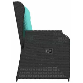 vidaXL Gartenbank 220 x 0 x 0 cm Schwarz