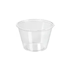 DUNI Einweggeschirr, Dressingbecher, Idealer BioPak Portionsbecher für verschiedene Lebensmittel, 1 Beutel = 200 Stück, 120 ml