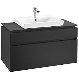 Villeroy & Boch Legato Waschtischunterschrank B68100PD 100x55x50cm, Black Matt Lacquer