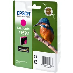 Epson T1593 Tintenpatrone Magenta 17 ml Kompatibilität: Epson Stylus Photo R2000