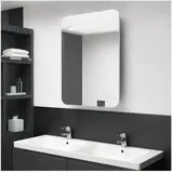vidaXL LED-Bad-Spiegelschrank 60 cm weiß