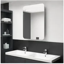 vidaXL LED-Bad-Spiegelschrank 60 cm weiß