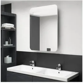 vidaXL LED-Bad-Spiegelschrank 60 cm weiß