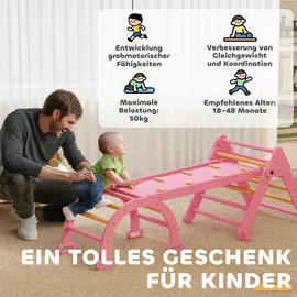 aiyaplay Kletterdreieck 7-in-1 Rosa