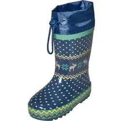 Playshoes Gummistiefel Norweger gefüttert blau, 20