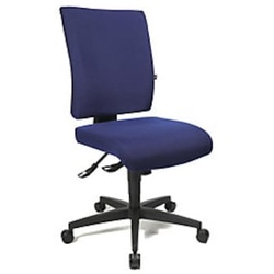 Topstar Bürodrehstuhl COMFORT, Höhenverstellbare Rückenlehne, Bezug royalblau