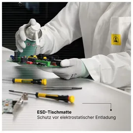 WeTec Tischbelag, ESD, 1.220 x 10.000 mm, platingrau, Rolle