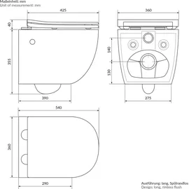 luxebath WC-Sitz Softclose Weiß