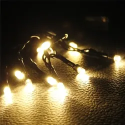 Lex Lichterkette 10er LED Batterie warmweiß Innen Deko Licht Weihnachtslichterkette : Warmweiß