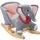 Tectake tectake® Schaukeltier Elefant, hochwertiges Design, mit Soundeffekt, hohe, umlaufende Rückenlehne, massive Holzkufen, ab 12 Monaten geeignet