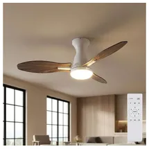 GLOBO LIGHTING Deckenventilator 32,5 cm Braun