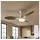 GLOBO LIGHTING Deckenventilator 32,5 cm Braun