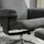 Homcom Relaxsessel Samt 78 x 106 x 85 cm Dunkelgrau mit Hocker