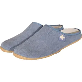 Living Kitzbühel Pantoffel Schweizer Kreuz Blau 45
