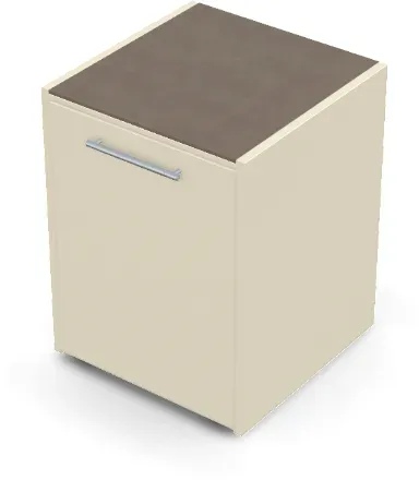 Brabura CT 60 Arbeitsmodul - Barro / Perle Blanche / Silberner Griff
