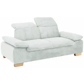 Home Affaire 2-Sitzer HOME AFFAIRE "Bergamo Multifunktions-Sofa, bequem und komfortabel", silber, B:195cm H:77cm T:90cm, Chenille 100% Polyester;Struktur fein ( 100% Polyester);Luxus-Kunstleder;Struktur weich (100% Polyester), Sofas, mit Armlehn-und Rückenfunktion,