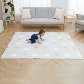 Teamson Kids Fantasy Fields Heißluftballons Kinder Sanft Baby Spielmatte 1.97m x 1.54m PS-PM002