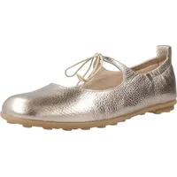 Hispanitas für Damen. HV254076 Goldene Bombay Leder Ballerinas 39
