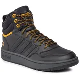 Herren Freizeitschuhe Hoops 3.0 Mid CBLACK/CBLACK/PREYEL, 44 2/3