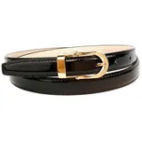 Anthoni Crown Damen 4300L Gürtel, Schwarz (Schwarz 010), 110 - 110