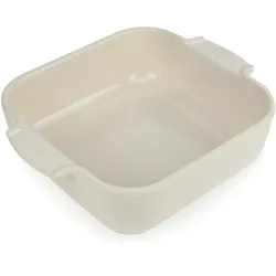 PEUGEOT Keramik Auflaufform APOLLIA 21cm Quadratisch Ecru Spülmaschinenfest Ofen