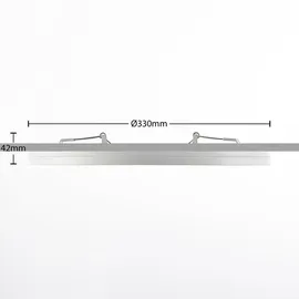 PRIOS Aureka 1 flammig rund weiß Aluminium
