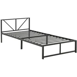[en.casa] Meran 90 x 200 cm Schwarz