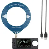 0,5-108 MHz Tragbares Mini-Radio mit 1,9-Zoll-IPS-Bildschirm LSB/USB/AM/FM Mini-Taschenradio Allband-Radioempfänger mit Antenne