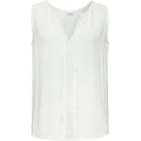 LASCANA Crepebluse Damen weiß Gr.38