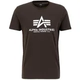 Alpha Industries Basic T-Shirt für Herren Black Olive