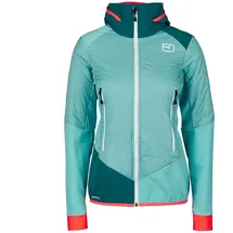 Ortovox Swisswool Col Becchei Hybrid W - Softshelljacke - petrol-türkis