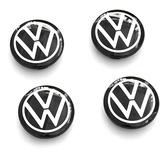 Volkswagen 10A071213 Radnabenkappen (4 Stück) Nabenkappen dynamisch VW Logo Radkappe