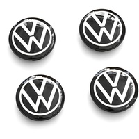 Volkswagen 10A071213 Radnabenkappen (4 Stück) Nabenkappen dynamisch VW Logo Radkappe