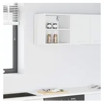vidaXL Hängeschrank mit Speicher Weiß 40 x 29,5 x 40 cm