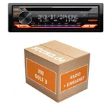 JUST SOUND best choice for caraudio Autoradio JVC KD-DB922BT VW Golf III | Bluetooth Telefonieren Audiostreaming