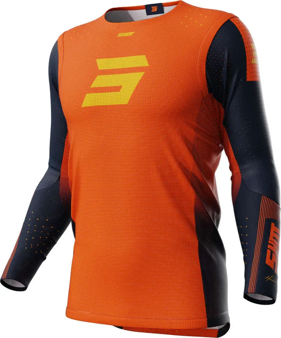 Shot Aerolite Honor Motocross Jersey, schwarz-orange, Größe 2XL für Männer