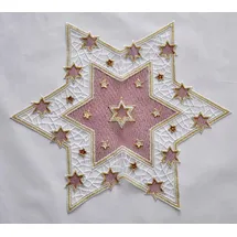 Stickereien Plauen Tischdecke STICKEREIEN PLAUEN Goldtanne 45 cm rot