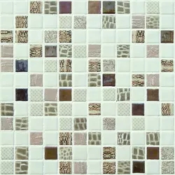 Mosavit Safari Glasmosaik beige 30x30 cm glanz SAFARIBE
