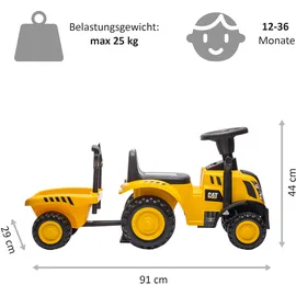 Lemodo Rutschauto Traktor Gelb mit Anhänger