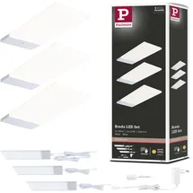 Paulmann LED Unterbauleuchte Bredo silber warmweiß 3er Set