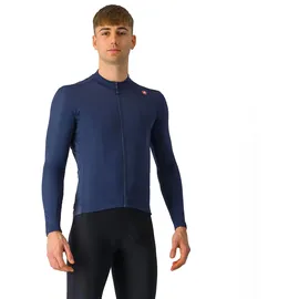 Castelli Espresso Thermal Jersey Herren Langarm Trikot - light black - XL