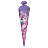 ROTH "ROTH Schultüte \"Einhornportrait, rund, 700 mm, Glitter"