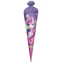 ROTH "ROTH Schultüte \"Einhornportrait, rund, 700 mm, Glitter"