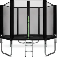Trampolin mit Sicherheitsnetz – rund – 305 cm SCHWARZ 305 CM