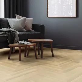 ML-Design Click Vinylboden, Fischgrät Eiche Natur, Braun, Holzoptik, wasserfest, Belastungsklasse 34