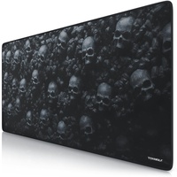 Titanwolf Gaming Mauspad XXL, glattes Stoffgewebe, Speed Mousepad 900 x 400mm große Fläche, Skulls