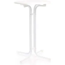 toboli klappbarer Bistrotisch Ø 80 cm Weiß