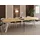 WFL GROUP Runder Esstisch 100 x 77 x 100 cm braun